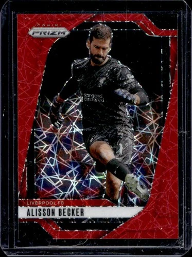 Alisson Becker 2024 Panini Prizm Premier League Red Lazer /49