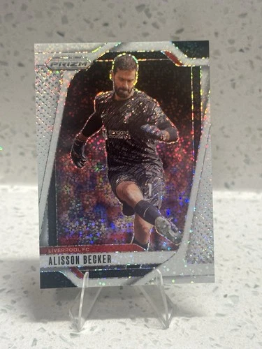Alisson Becker 2024 Panini Prizm Premier League White Sparkle