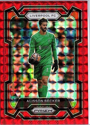 Alisson Becker 2023 Panini Prizm Red Mosaic