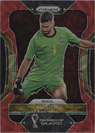 Alisson Becker 2022 Panini Prizm World Cup Red /10