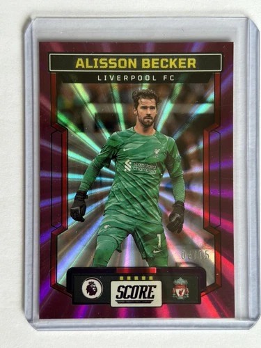 Alisson Becker 2023 Panini Score Purple Laser /15