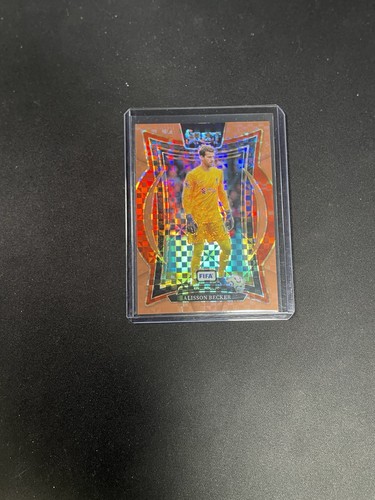 Alisson Becker 2024 Panini Select Bronze Checker Prizm /75
