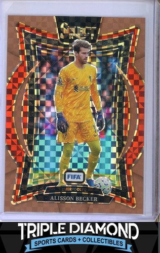 Alisson Becker 2024 Panini Select FIFA Bronze Checker /75