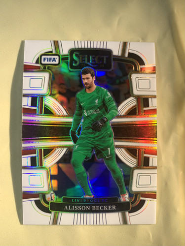 Alisson Becker 2023 Panini Select White Prizm /20