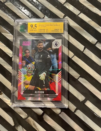 Alisson Becker 2021 Panini Soccer Pink Lasers /25