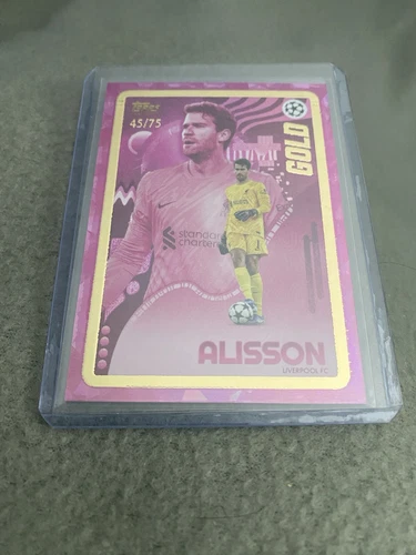 Alisson Becker 2024 Topps UCC Gold Pink /75