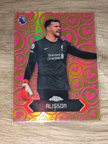 Alisson 2025 Topps Chrome EPL Gold /50