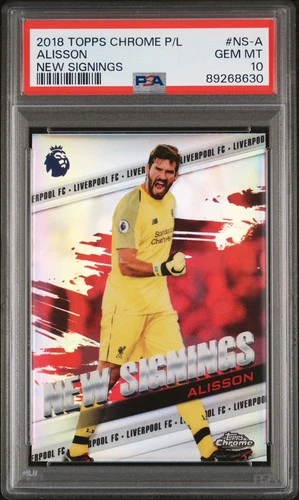 Alisson 2018 Topps Chrome Premier League