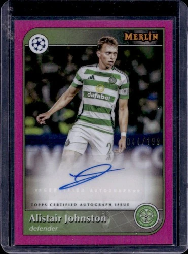 Alistair Johnston 2024 Topps Merlin Chrome Rosa Refractor /199