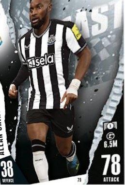 Allan Saint Maximin 2023 Topps Match Attax UEFA Club Competitions