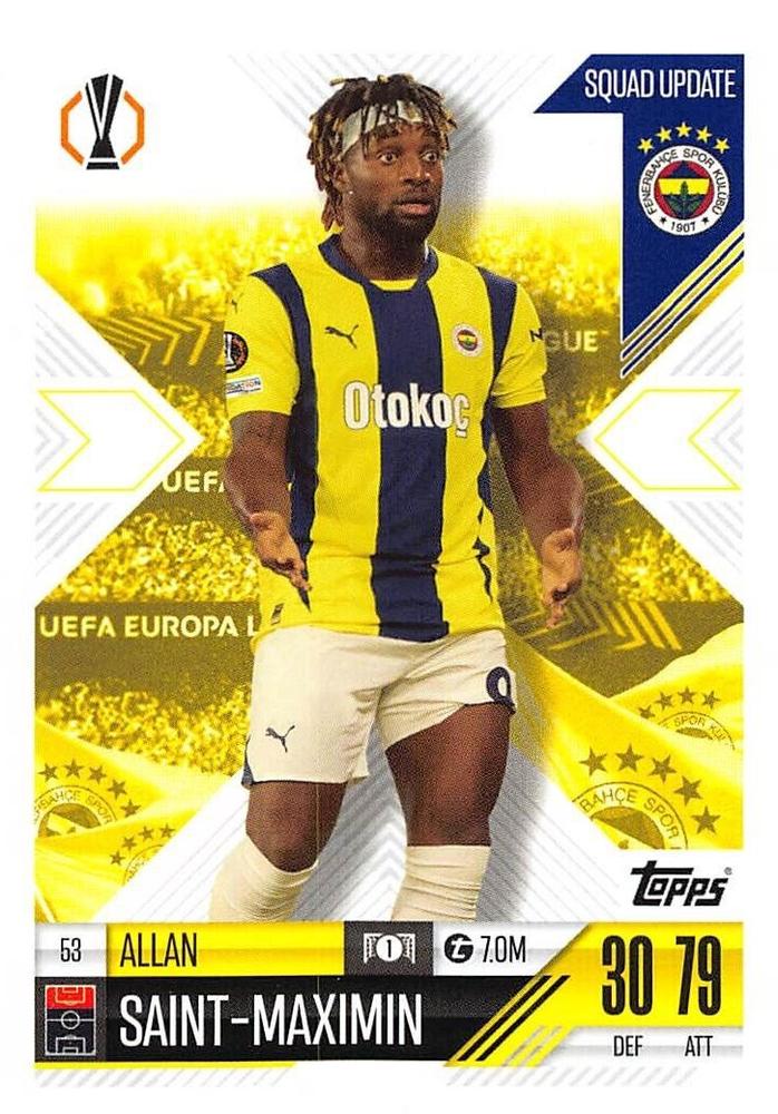 Allan Saint Maximin 2024 Topps Match Attax UEFA Club Competitions Extra