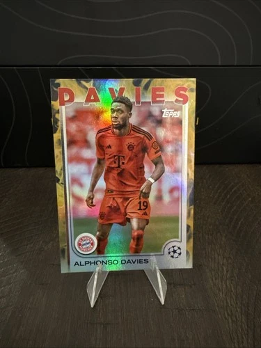 Alphonso Davies 2024 Topps Chrome Gold Prism Refractor /50