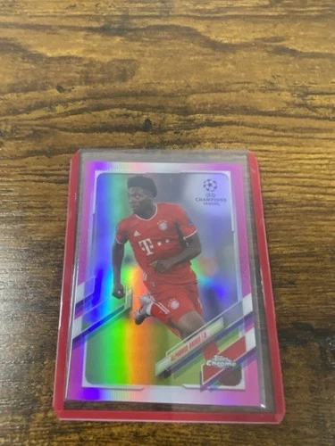 Alphonso Davies 2020 Topps Chrome Pink Refractor /175