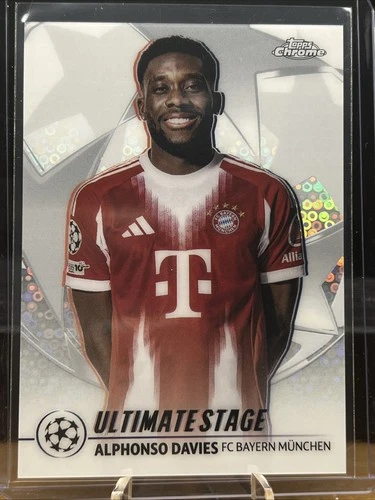 Alphonso Davies 2025 Topps Chrome Refractor