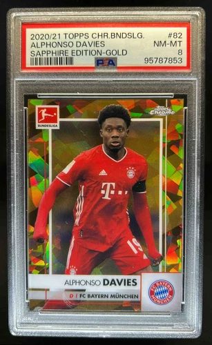 Alphonso Davies 2020 Topps Chrome Sapphire /50