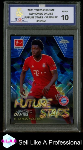 Alphonso Davies 2021 Topps Chrome Sapphire