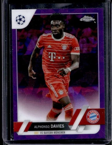 Alphonso Davies 2023 Topps Chrome Sapphire Violet /15