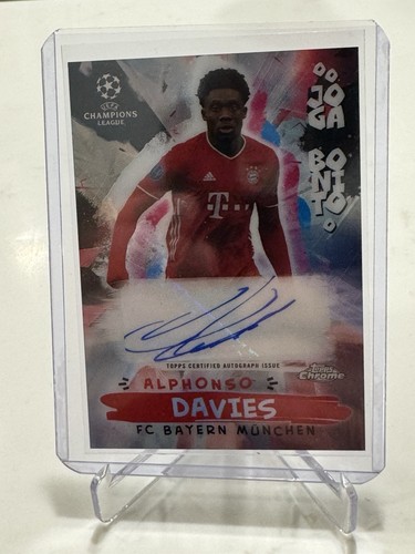 Alphonso Davies 2020 Topps Chrome UEFA /50