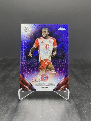Alphonso Davies 2024 Topps Chrome Violet Speckle /299