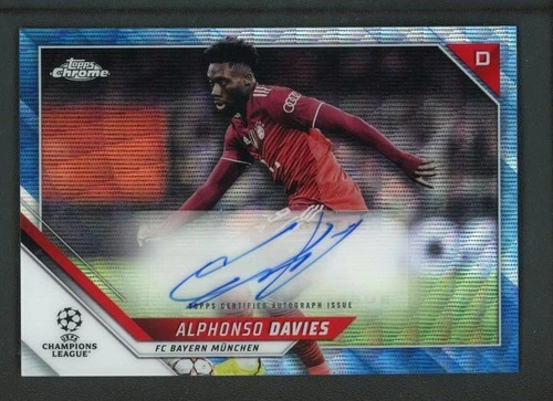Alphonso Davies 2022 Topps Chrome Wave /75