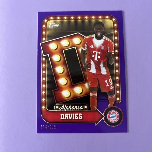 Alphonso Davies 2025 Topps FC Bayern München Purple 114/175