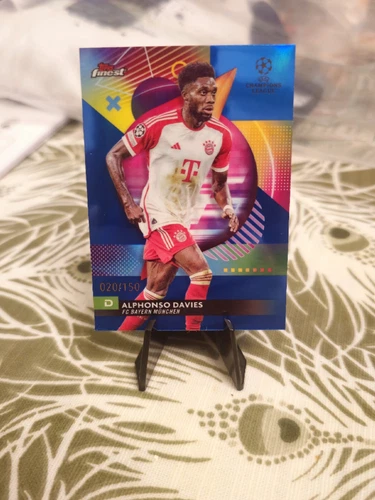 Alphonso Davies 2023 Topps Finest Blue /150