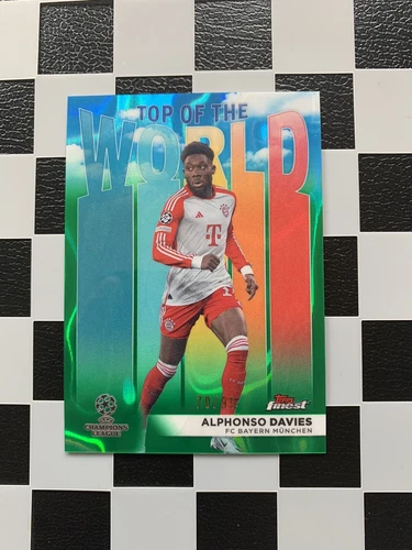 Alphonso Davies 2024 Topps Finest Green /99