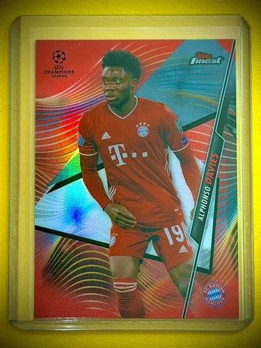 Alphonso Davies 2020 Topps Finest Red /5