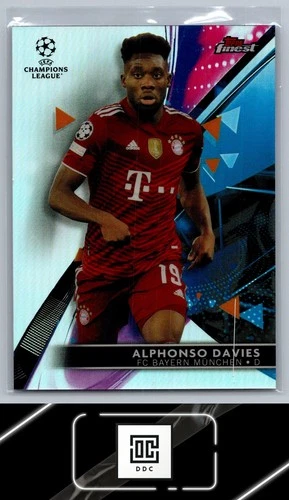 Alphonso Davies 2021 Topps Finest Refractor