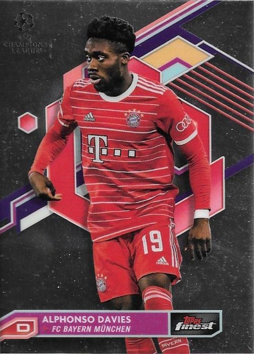 Alphonso Davies 2022 Topps Finest UEFA 40