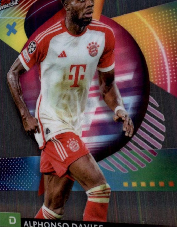 Alphonso Davies 2023 Topps Finest UEFA Club Competitions