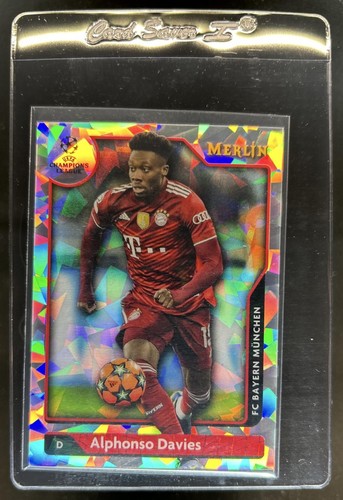 Alphonso Davies 2021 Topps Merlin Chrome Atomic Refractor /250