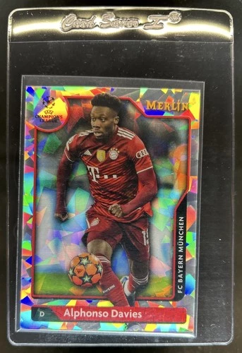 Alphonso Davies 2022 Topps Merlin Chrome Atomic Refractor /250