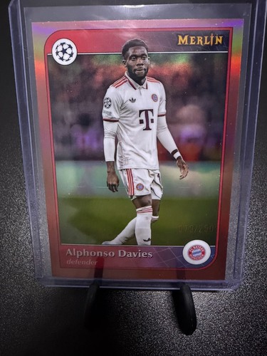 Alphonso Davies 2024 Topps Merlin Chrome Pink Shimmer /250