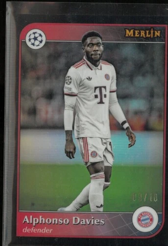 Alphonso Davies 2025 Topps Merlin Collection UEFA Champions League Black /10