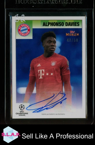 Alphonso Davies 2021 Topps Merlin Heritage /50