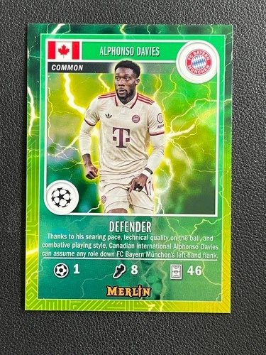Alphonso Davies 2024 Topps Merlin UEFA Champions League
