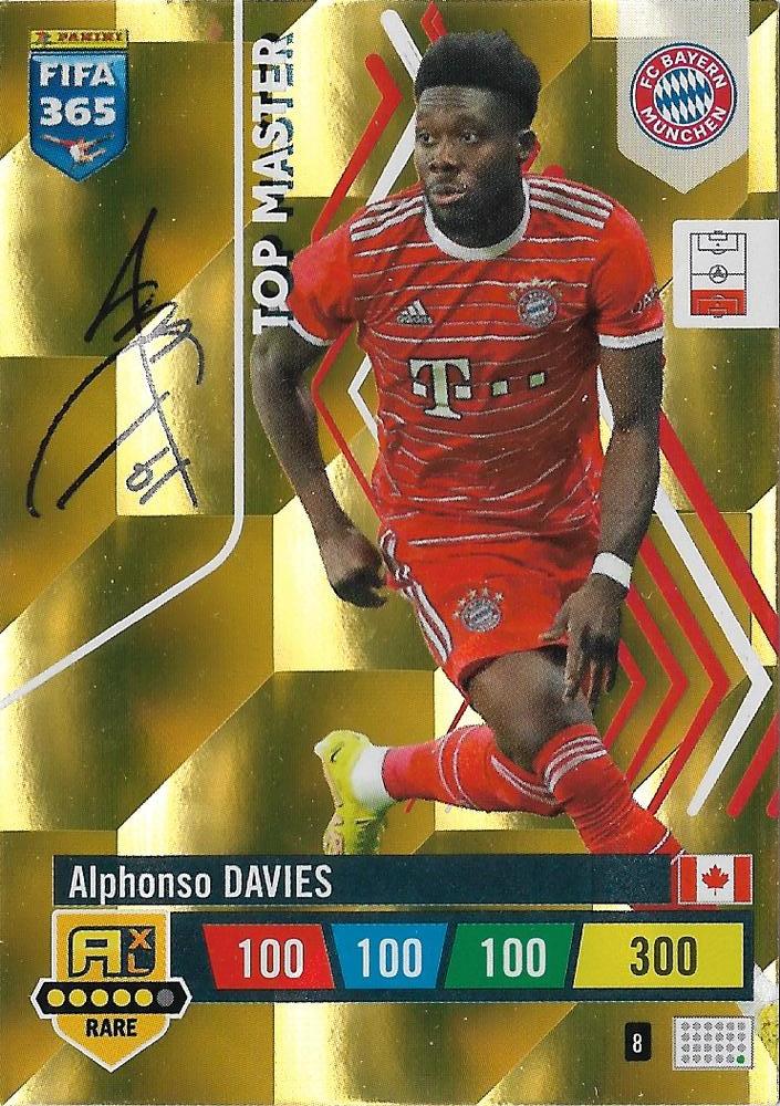 Alphonso Davies 2023 Panini Adrenalyn XL FIFA 365
