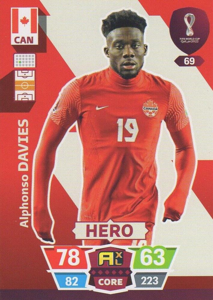 Alphonso Davies 2022 Panini Adrenalyn XL FIFA World Cup