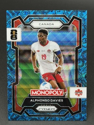 Alphonso Davies 2026 Panini Prizm Blue Wave