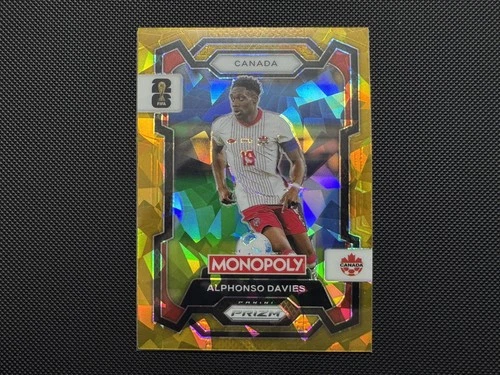 Alphonso Davies 2026 Panini Prizm Gold Cracked Ice