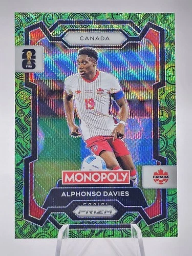 Alphonso Davies 2026 Panini Prizm Green Wave