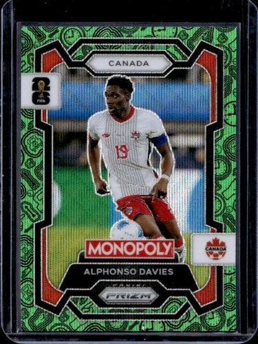 Alphonso Davies 2026 Panini Prizm Green Wave
