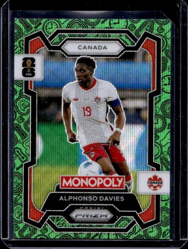 Alphonso Davies 2026 Panini Prizm Green Wave #78
