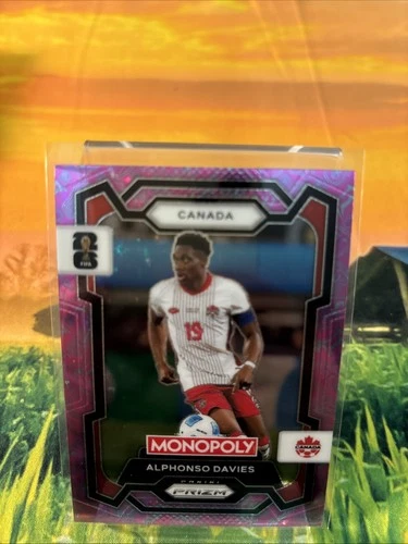 Alphonso Davies 2026 Panini Prizm Sparkle Pink
