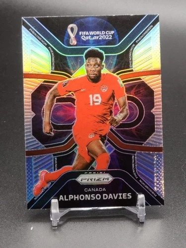 Alphonso Davies 2022 Panini Prizm World Cup Qatar Silver Prizm