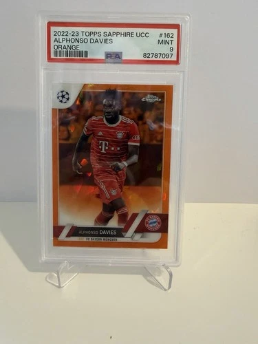 Alphonso Davies 2023 Topps Sapphire Orange /50