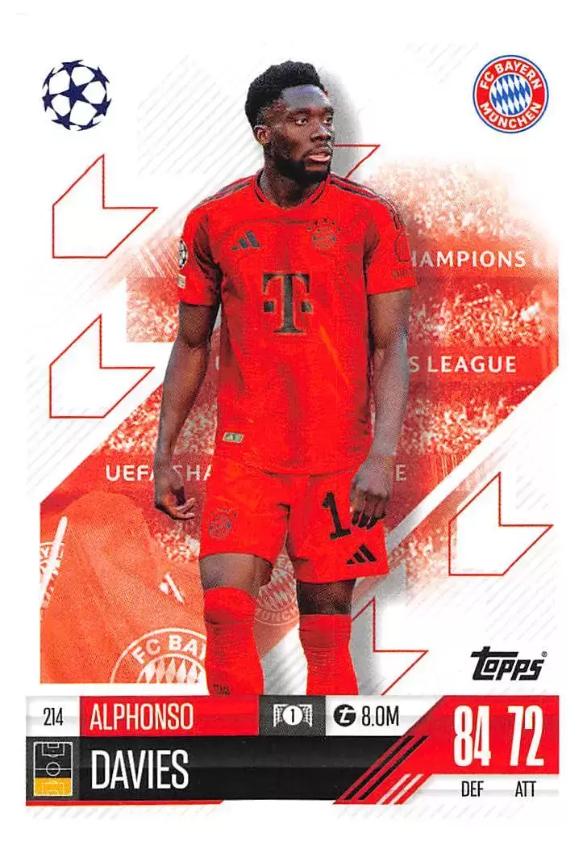 Alphonso Davies 2024 Topps Match Attax UEFA Club Competitions