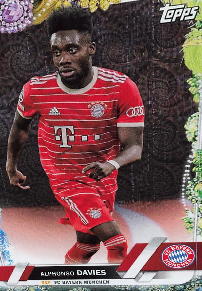 Alphonso Davies 2022 Topps UEFA Club Competitions Carnaval Edition