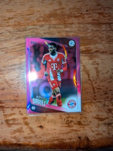 Alphonso Davies 2025 Topps UCC Flagship Pink Lava